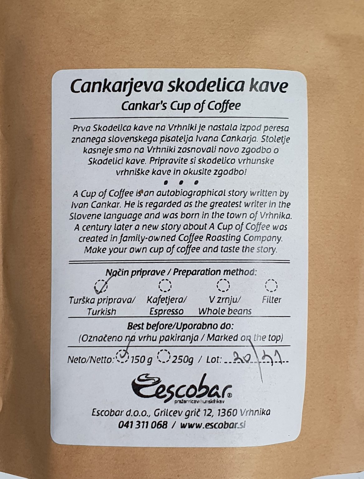 CANKARJEVA KAVA 150g - Image 2