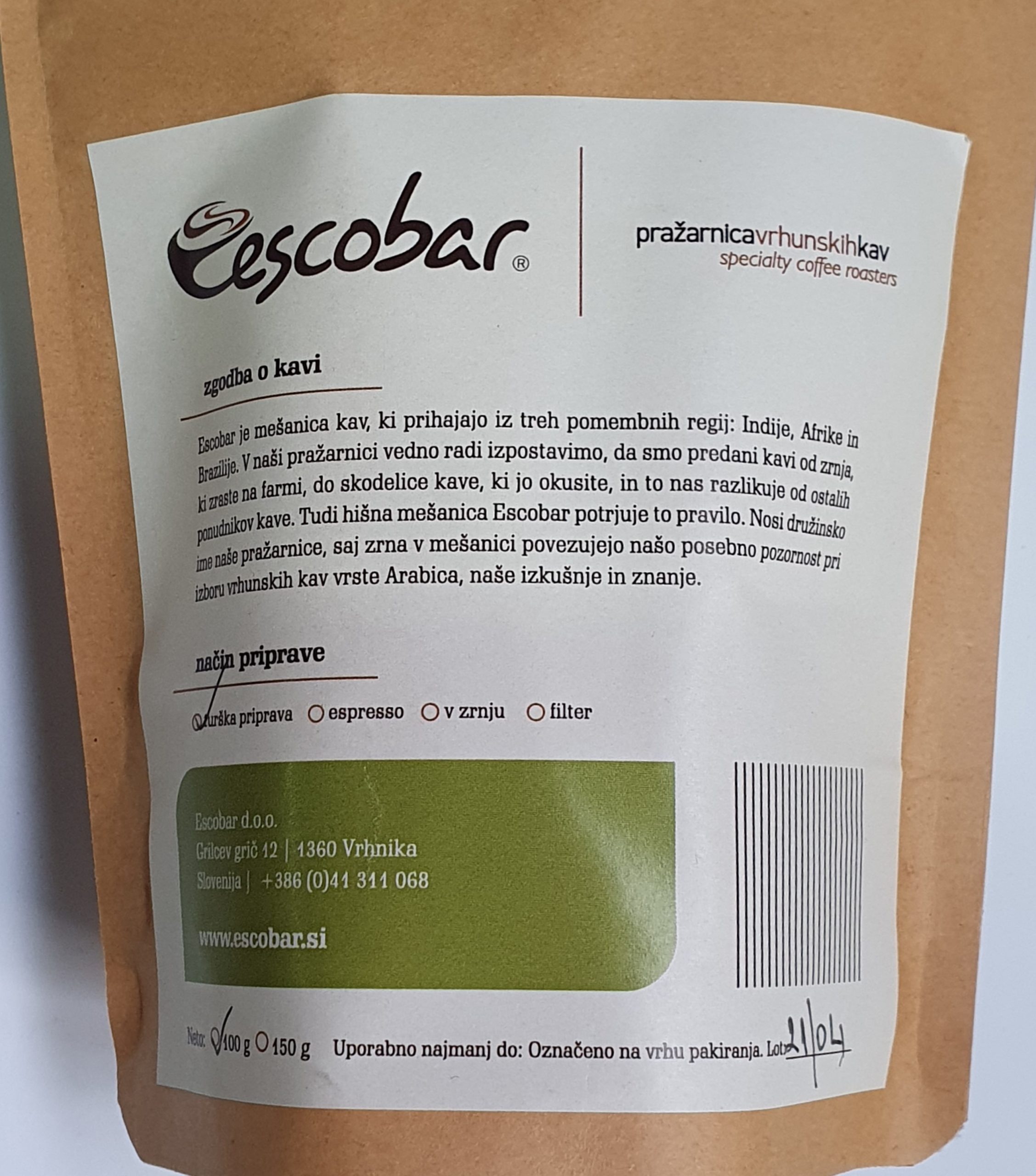 HIŠNA MEŠANICA ESCOBAR 100g - slika 2