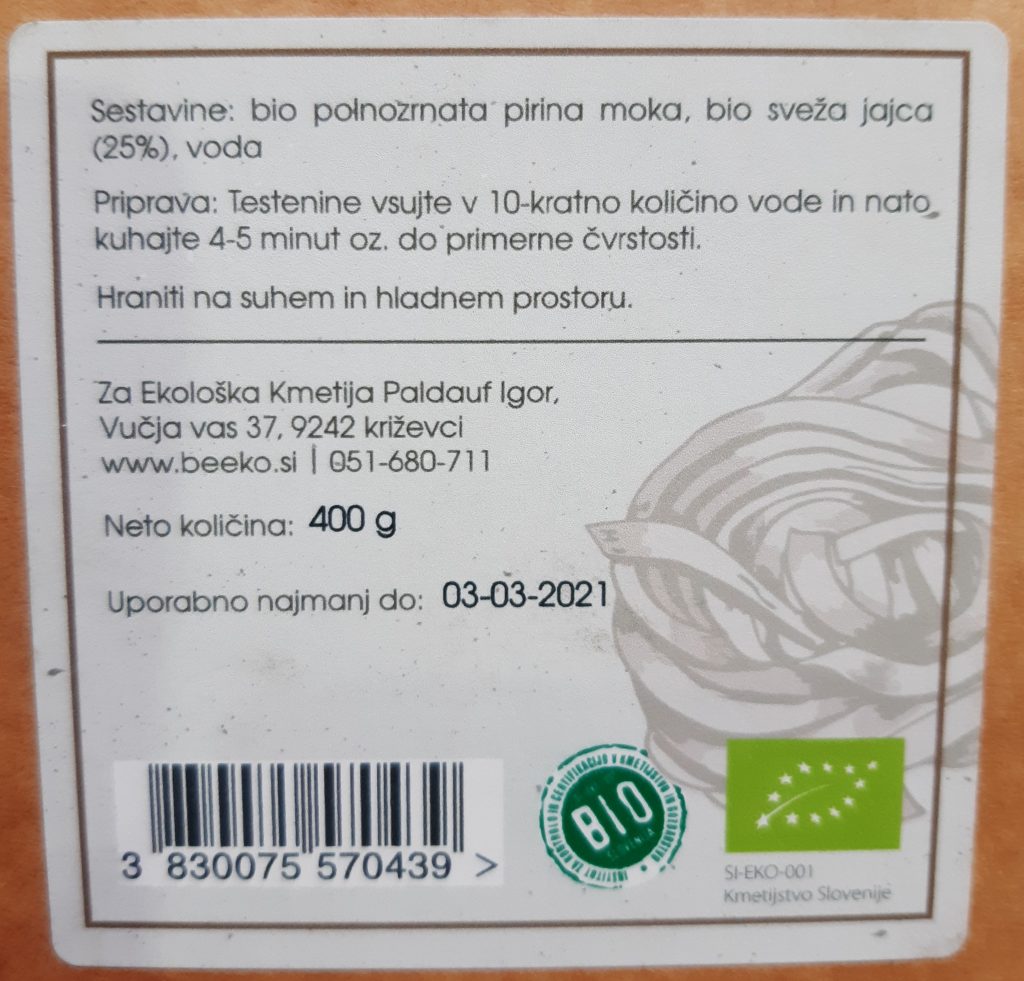 BIO PIRINI JUŠNI REZANCI 400g (PALDAUF) - Image 2