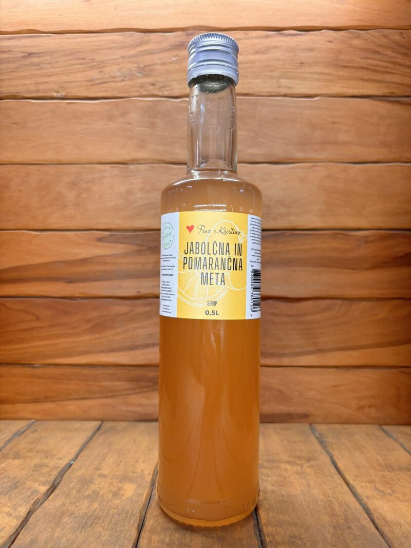 SIRUP JABOLČNA IN POMARANČNA META 0,5l